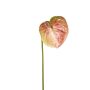 Kunstblume Anthurium SAMBANA, rosa-grün, 65cm