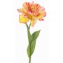 Künstliche Papageien Tulpe STEFANIE, gelb-pink, 65cm, Ø14cm