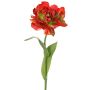 Künstliche Papageien Tulpe STEFANIE, rot-grün, 65cm, Ø14cm