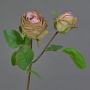 Künstliche Blume Rose RENATUS, violett-rosa-grün, 45cm, Ø6-8cm