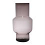 Glas Blumen Vase FORTUNATO, recycelt, violett-klar, 40cm, Ø24cm