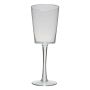 Großes Stielglas mit Fuß KERRIN mit Bläschen, klar, 45cm, Ø17cm