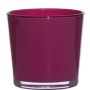 Pflanztopf aus Glas ALENA, magenta, 11cm, Ø11,5cm
