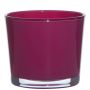 Pflanztopf aus Glas ALENA, magenta, 12,5cm, Ø14,5cm