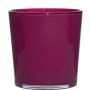 Pflanztopf aus Glas ALENA, magenta, 19cm, Ø19cm