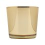 Pflanztopf aus Glas ALENA SHINY, gold glänzend, 11cm, Ø11,5cm