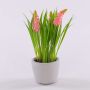 Künstliche Blume Traubenhyazinthe NARMADA im Zementtopf, rosa, 20cm