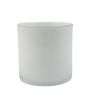 Großes Glas für Teelicht SANYA EARTH, weiß, 8cm, Ø8cm