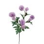 Künstlicher Blumenzweig Kugeldistel TRAUDLINDE, lila, 55cm, Ø3-4cm