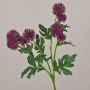 Künstlicher Blumenzweig Kugeldistel TRAUDLINDE, violett, 55cm, Ø3-4cm