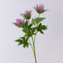 Fake Blumenzweig Edeldistel ERKENHILDE, lila, 65cm