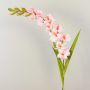 Künstliche Blume Gladiole THEOPHORA, rosa-creme, 110cm, Ø6-10cm