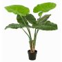 Kunst Pflanze Alocasia Calidora NICAS, Dekotopf, grün, 90cm