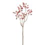 Künstlicher Kartoffelrosen Zweig SNERKA mit Hagebutten, rot, 65cm