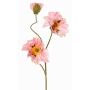 Künstlicher Mohnblumenzweig PEJA, rosa, 90cm, Ø11-13cm