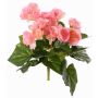 Künstliche Begonie BIRMA auf Steckstab, rosa, 20cm, Ø3-5cm