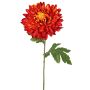 Chrysantheme künstlich DELPHINA, dunkelorange, 65cm, Ø14cm