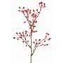 Deko Zweig Heckenrose HIKERNO mit Hagebutten, rot, 60cm
