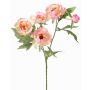 Kunstzweig Pfingstrose LARDUAN, Eco Collection, rosa-weiß, 60cm, Ø7cm