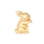Deko Figur Hase DROOPY aus Kunststoff, gold, 6x3,5x5cm