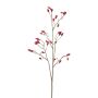 Künstlicher Heckenrosen Zweig ZORLEN mit Hagebutten, rot, 90cm