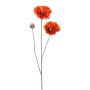 Deko Zweig Mohnblume MELANU, orange, 65cm