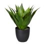 Kunst Sukkulente Drachenbaum-Agave MASTIA im Dekotopf, grün, 35cm