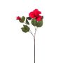 Deko Zweig Hibiskus GUSHANY mit Blüten, rot, 60cm