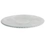 Dekoteller Glas CATHLENN mit Rillen, transparent, 2,3cm, Ø31,2cm