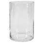 Zylindervase Glas SANSA OCEAN, recycelt, klar, 15cm, Ø10cm