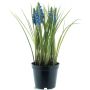 Kunststoff Traubenhyazinthe INDALU, blau, 25cm