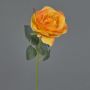Rose künstlich SIMONY, gelb-orange, 45cm, Ø8cm