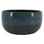 Keramik Schale ELIEL, gesprenkelt, schwarz-blau, 13cm, Ø28cm