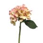 Künstliche Blume Hortensie XINCHENG, rosa-gelb, 50cm, Ø15cm
