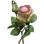 Rose künstlich BARIADY, violett-grün, 35cm, Ø5,5cm