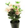Künstliche Blume Azalee JINGSHU im Dekotopf, creme-pink, 25cm