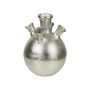 Blumenvase BELMIRA mit 5 Öffnungen, Aluminium, silber, 28cm, Ø20cm
