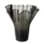 Blumenvase JODY EARTH aus Glas, grau, 35cm, Ø24cm