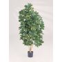 Künstliche Schefflera SAMANTHA, Echtstämme, grün, 110cm