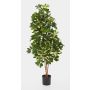 Künstliche Schefflera SAMANTHA, Echtstämme, grün-weiß, 140cm
