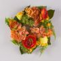 Hortensienkranz künstlich SUNA, Ranunkel, Rose, orange-rot, Ø30cm