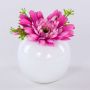 Künstliche Gerbera IMINA im Keramiktopf, rosa-lila, 12cm, Ø15cm