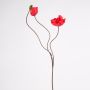 Kunstblume Mohn BATHILDA, rot, 75cm, Ø8cm