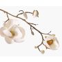 Textil Magnolie KOSTAS, weiß, 55cm, Ø6-8cm