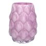 Dekovase Muschel SHELLIE aus Glas, lila, 20cm, Ø15cm