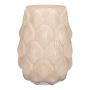 Dekovase Muschel SHELLIE aus Glas, sand, 25,5cm, Ø19cm
