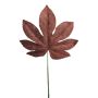 Samt Aralia Blatt AOJUN, braun, 70cm