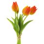 Kunst Tulpen Bund LETISIA, orange-gelb, 25cm