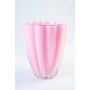Glas Blumenvase BEA, rosa, 17cm, Ø14cm
