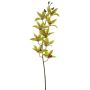 Dekozweig Cymbidium Orchidee YAMEI, grün-pink, 80cm, Ø8-9cm